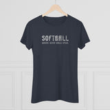 Softball Where Good Girls Steal - Women's Triblend Tee