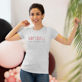 Softball Where Good Girls Steal - Women's Triblend Tee