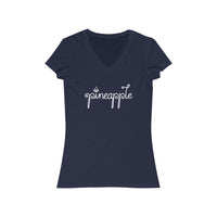 Pineapple - Women's Jersey Short Sleeve V-Neck Tee