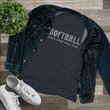 Softball Where Good Girls Steal - Women's Triblend Tee