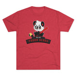 Panda Bears 6U Softball Team - Unisex Tri-Blend Crew Tee