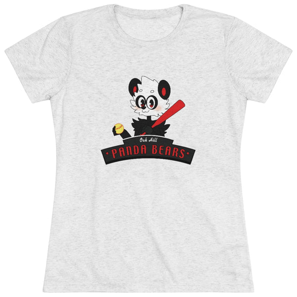 Panda Bears 6U Softball Team - Women's Triblend Tee