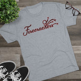 Firecrackers 12U Softball Team - Unisex Tri-Blend Crew Tee