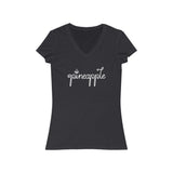 Pineapple - Women's Jersey Short Sleeve V-Neck Tee