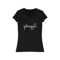 Pineapple - Women's Jersey Short Sleeve V-Neck Tee