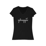 Pineapple - Women's Jersey Short Sleeve V-Neck Tee