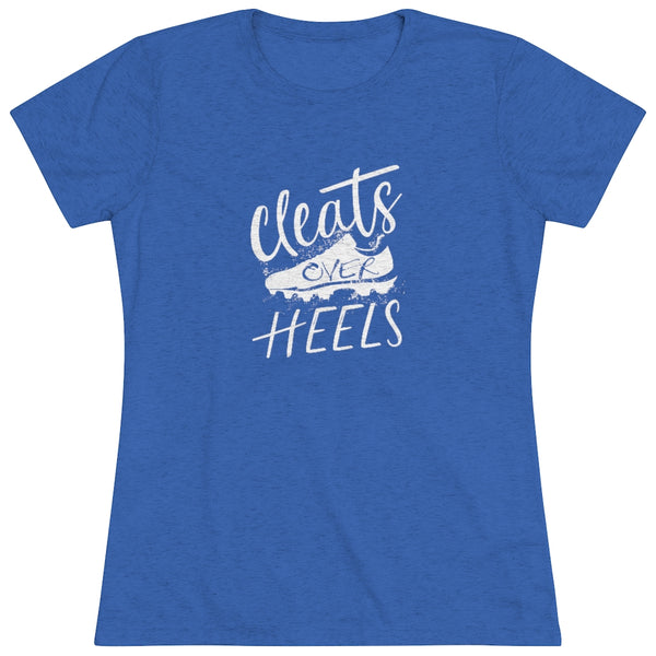 Cleats Over Heels - Women's Triblend Tee