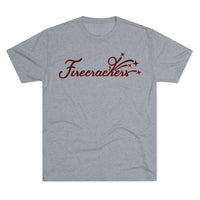 Firecrackers 12U Softball Team - Unisex Tri-Blend Crew Tee