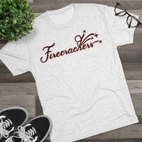 Firecrackers 12U Softball Team - Unisex Tri-Blend Crew Tee