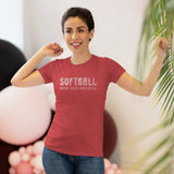 Softball Where Good Girls Steal - Women's Triblend Tee